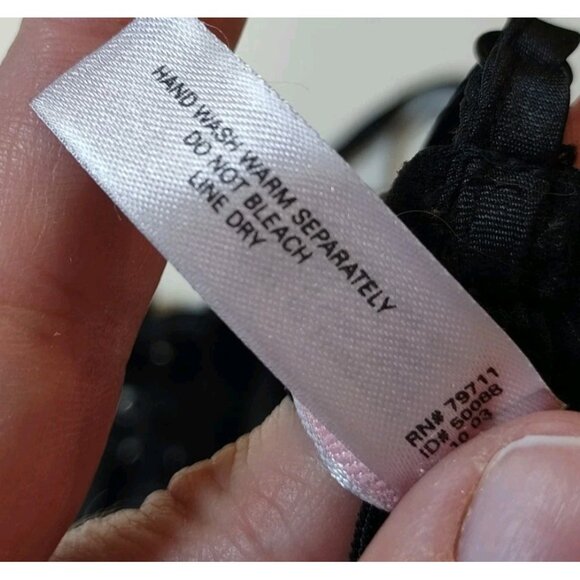 Victoria’s Secret Lingerie Slip Chemise Womens Sz M Black Grunge Goth Babydoll - Picture 13 of 13